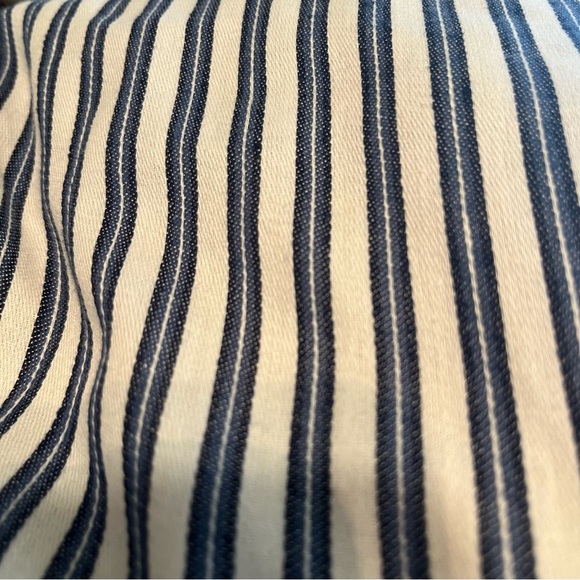 Pottery Barn Bedding Pottery Barn Blue White Cotton Ticking King Duvet Covereuro Shams25pc